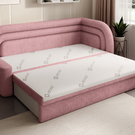 Fabillo Storage Sleeper Sofa - Blush