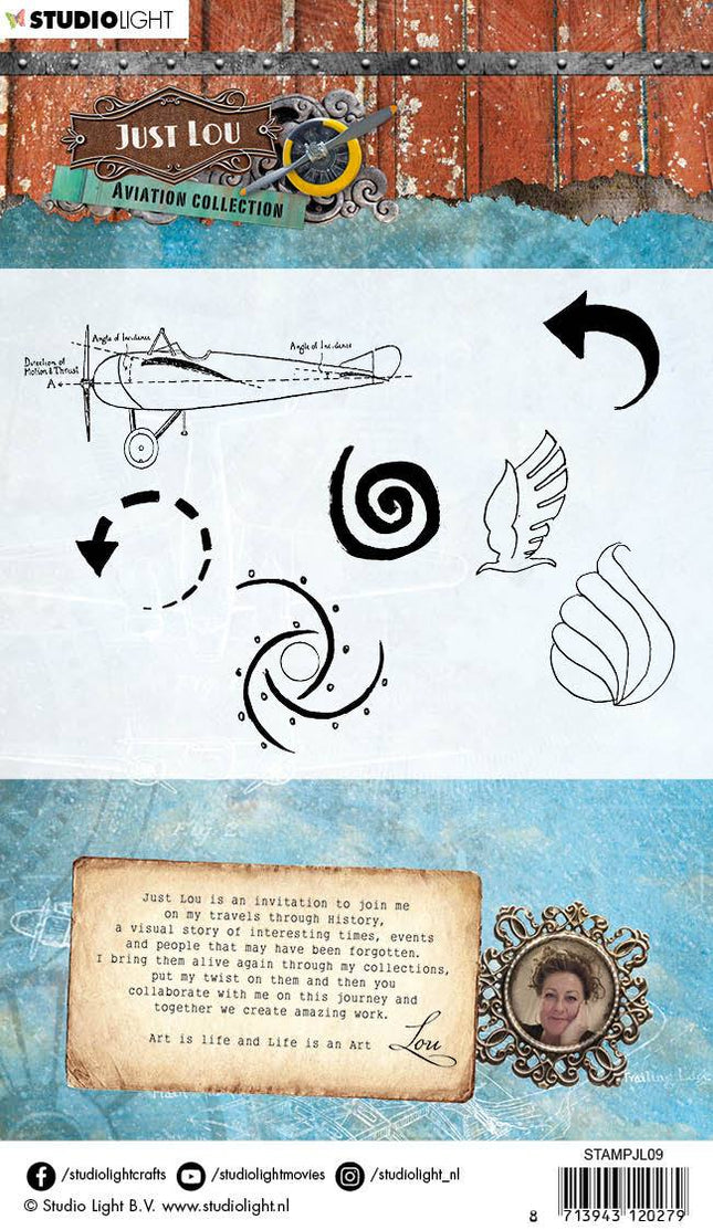 JL Clear Stamp Aviation Collection 105x148mm nr.09