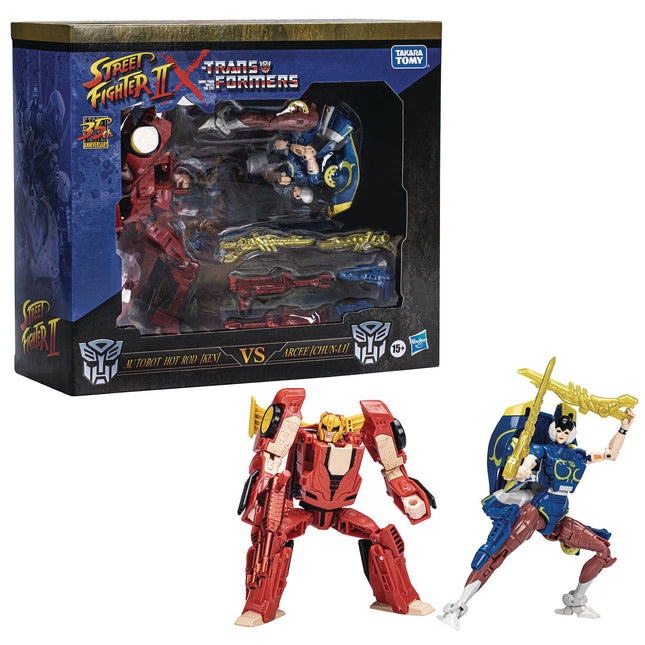 TRANSFORMERS X SF2 HOT ROD/KEN V ARCEE/CHUN-LI