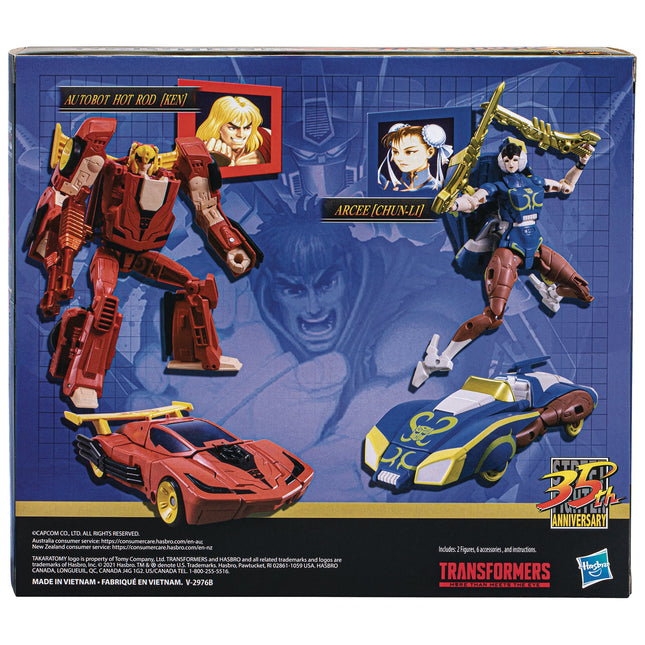 TRANSFORMERS X SF2 HOT ROD/KEN V ARCEE/CHUN-LI