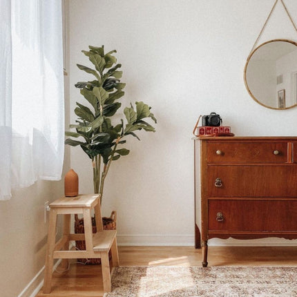 Piña Artificial Fiddle Leaf Potted Plant 5'