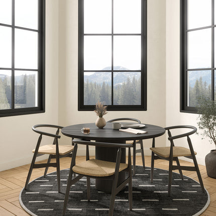 Sando Black Grey Rug