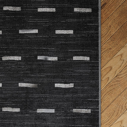 Sando Black Grey Rug