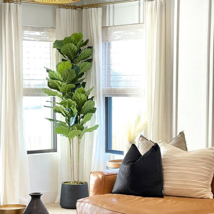 Anto Black Cement Planter 13''