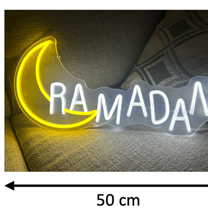 Ramadan AND Crescent Neon Lights