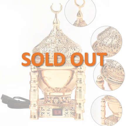 Electric Oud and Bakhoor Burner – Castle Pattern