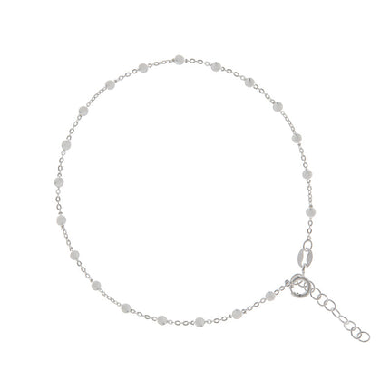 Silver Bead Anklet