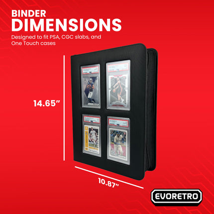 Slab Binder for Graded Cards – Holds 36 Slabs