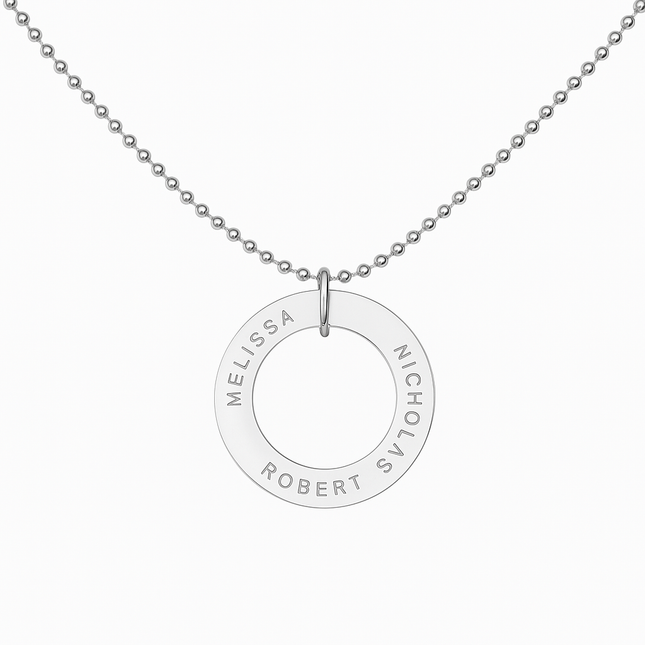 Sunny Pendant on Thin Ball Chain