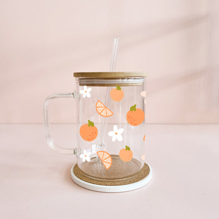 Tasse boho 17oz - fleurs et agrumes