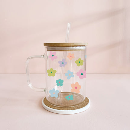 Tasse boho - fleurs pastel