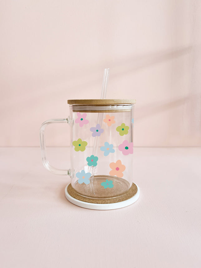 Tasse boho - fleurs pastel