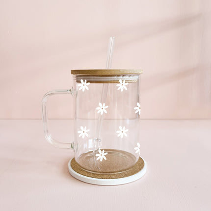 Tasse boho 17oz - mini daisy blanc