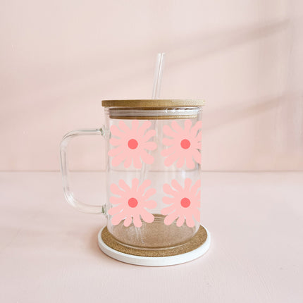 Tasse boho 17oz - Rose vintage