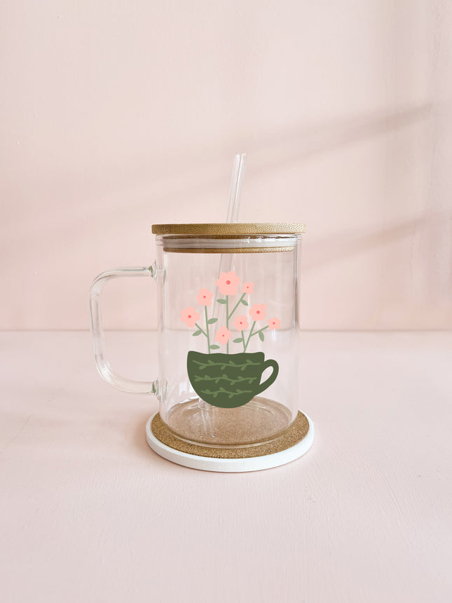 Tasse boho 17oz - tasse de café vert