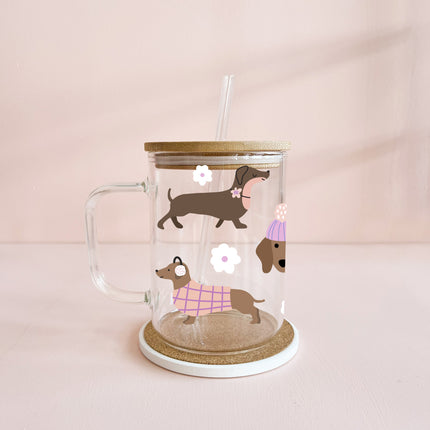 Tasse boho 17oz - teckels d'hiver