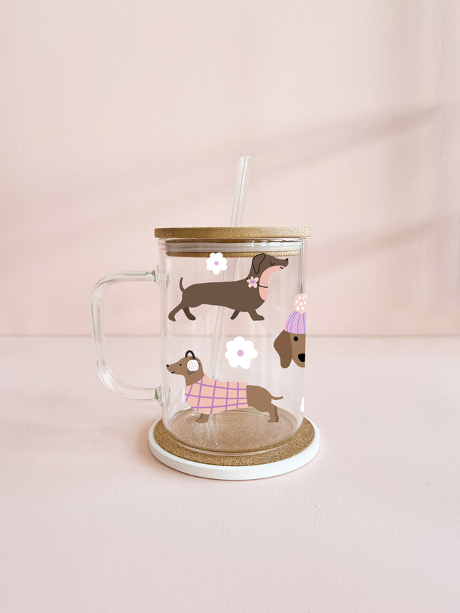 Tasse boho 17oz - teckels d'hiver