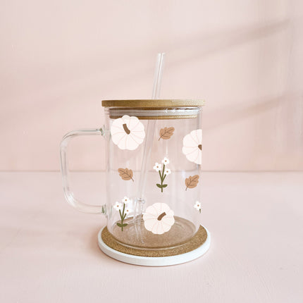 Tasse boho 17oz - Citrouilles blanches