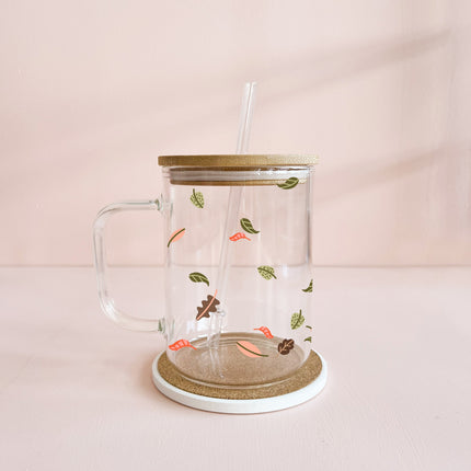 Tasse boho 17oz - Feuilles d'automne