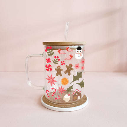 Tasse boho - mosaïque de Noël