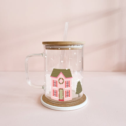 Tasse boho - village de Noël