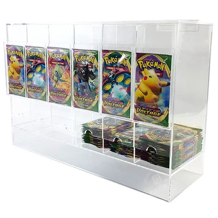 EVORETRO Card Dispenser Pokémon Booster Pack 6-Slot Acrylic Display Dispenser