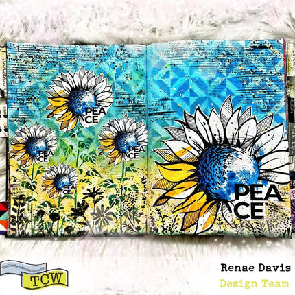 The Crafters Workshop 6x6 Stencil Summer Meadow