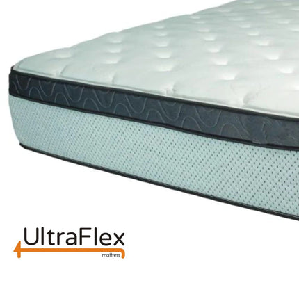 UltraFlex EUPHORIA 14" Orthopedic Eurotop Pocket Coil Foam Encased Eco-friendly Hybrid Mattress (Made in Canada)