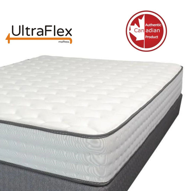 UltraFlex GLORY 10" Orthopedic Pocket Coil Foam Encased, Eco-friendly Hybrid Mattress with Waterproof Mattress Protector (Made in Canada)