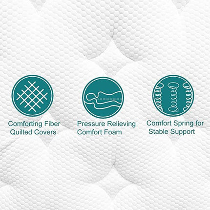 UltraFlex HARMONY Orthopedic, Coiled Innerspring Comfort layer Foam Encased, Eco-friendly Hybrid Mattress (Made in Canada)