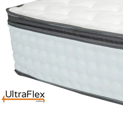 UltraFlex LUSH 12" Orthopedic Eurotop Pocket Coil Premium Foam Encased, Eco-friendly Hybrid Mattress (Made in Canada)