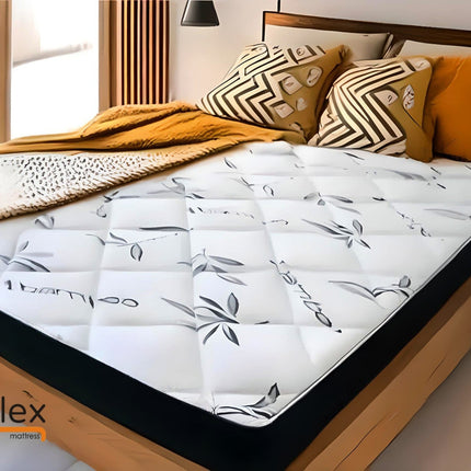 UltraFlex DreamEasy - Canadian-Made Medium Firm Gel Infused Comfort with Quilted Top, Pressure Relief, Cooling Technology, Bamboo Cover, CertiPUR-US® Certified Foam (Made in Canada)