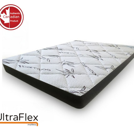 UltraFlex DreamEasy - Canadian-Made Medium Firm Gel Infused Comfort with Quilted Top, Pressure Relief, Cooling Technology, Bamboo Cover, CertiPUR-US® Certified Foam (Made in Canada)