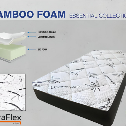 UltraFlex DreamEasy - Canadian-Made Medium Firm Gel Infused Comfort with Quilted Top, Pressure Relief, Cooling Technology, Bamboo Cover, CertiPUR-US® Certified Foam (Made in Canada)