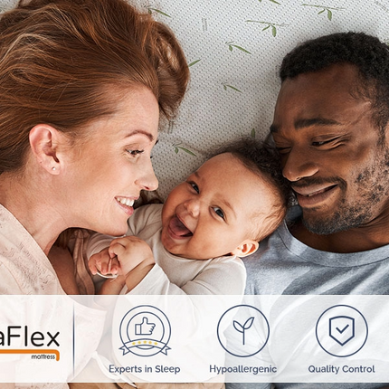 UltraFlex EasySleep- Canadian-Made Medium Firm Gel Infused Reversible Comfort With Pressure Relief, Cooling Technology, Bamboo Cover, CertiPUR-US® Certified Foam Eco-Friendly Mattress (Made in Canada)