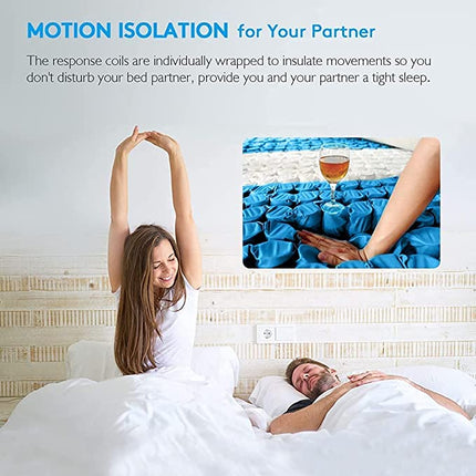 UltraFlex JOY -Orthopedic, Coiled Innerspring Comfort layer Foam Encased, Eco-friendly Hybrid Mattress (Made in Canada)