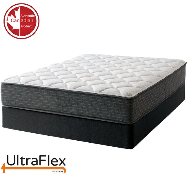 UltraFlex ASPIRE- Supportive Medium-Firm Foam Mattress with Cool Gel Memory Foam for Pressure Relief, with Waterproof Protector. Made in Canada.
