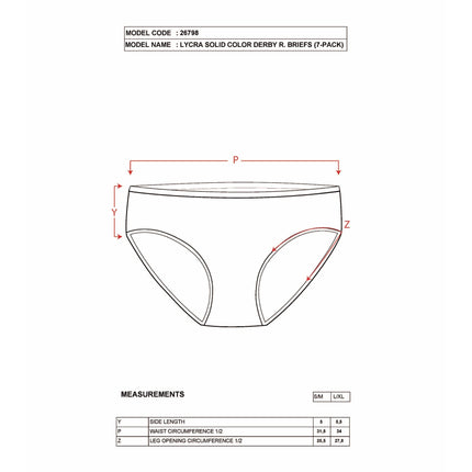 7-Pack Women’s Ribbed Cotton Bikini Panties – Stretch Slip Brief Underwear Set