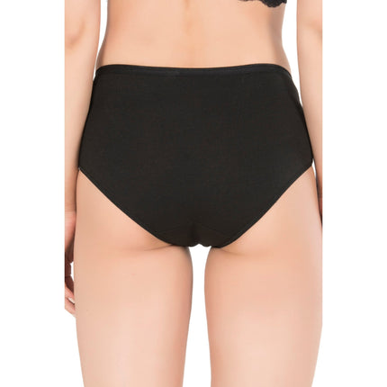 Women’s High-Waist Modal Cotton Panties – 3-Pack Seamless, Breathable, Full-Coverage Briefs (Black, Skin, White)