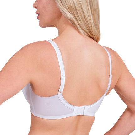 Women’s Full-Coverage Lace Bra – Wireless, Supportive & Breathable Lingerie (White, Black, Skin)