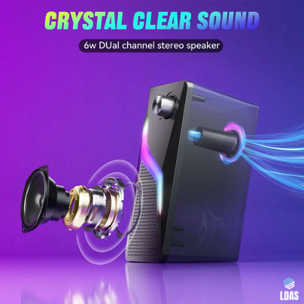 LDAS Computer Speakers for Desktop Monitor, USB/USB-C Powered PC Speakers