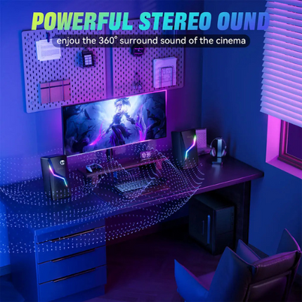 LDAS Computer Speakers for Desktop Monitor, USB/USB-C Powered PC Speakers