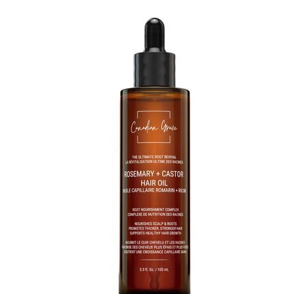 Canadian Grace Rosemary + Castor Hair Oil  - The Ultimate Root Revival