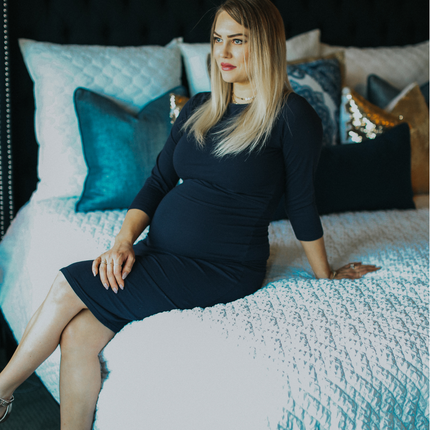 Taryn 3/4 Sleeve Maternity and Nursing Dress
