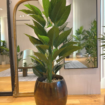 Belen Artificial Anthurium Leaf Potted Plant (Multiple Sizes)