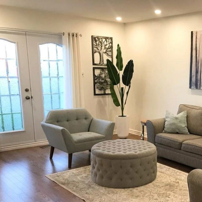 Ora - White Brass Planter