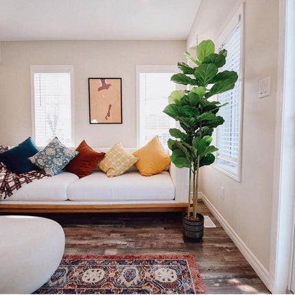 Alva Artificial Fiddle Leaf Potted Plant (Multiple Sizes)