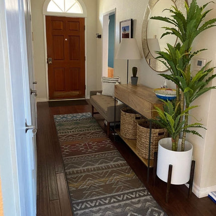 Alba Artificial Bird Nest Fern Potted Plant 5.2'