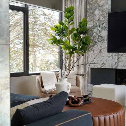 Mila Artificial Fiddle Leaf Potted Plant (Multiple Sizes)