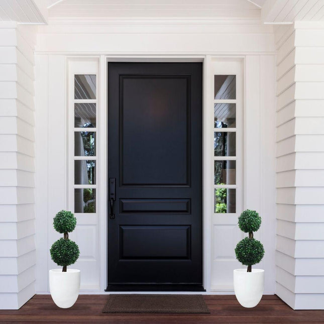 Bristol Faux Potted Boxwood Topiary Plant 26''